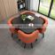 Small MOQ Round small apartment dining table and chair combination household dining table