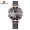 NAVIFORCE NF5011 Women's Luxury Luscious Butterfly Pattern Watches Stainless Steel Japan Quartz Ladies Girl Wrist Watch