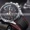 MEGIR 1010 Unusual quartz wrist watches for men fashion leather mens watches custom logo