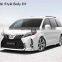 Runde LM Style ABS Material Bodykit With Front Rear Bumper Hood Suitable For 2011-2020 Toyota Sienna Body Kit