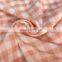 wholesale fabrics suppliers gingham pink plaid rayon cotton polyester crepe fabric dress