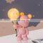 Bedroom Indoor Moon LED Table Lamp Cute Bear Toy Figure Desk Lamp for Living Room