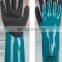 15G Nylon lining with Black and Blue sandy nitrile coated palm Chemical and Cut Resistant Gloves