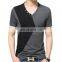 Custom High Quality Compression Casual Fashion V-Neck Shirts for Men