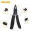 Multi-FunctionCamping Tool Knife Outdoor Pliers 13 in 1Black Hardened Stainless Steel Multi Folding Pliers