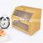 Large Bamboo Bread Box 2 Layer Wooden Bread Boxes For Kitchen Countertop