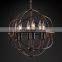 New Design Modern Foucault's ORB Candle Round Metal Led Chandelier for Bedroom Living Dining Room Lighting Home Decor