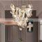 Modern decorative led pendant light acrylic chandelier for villa stairs restaurant