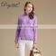 Women's Fashion Trend Cashmere Sweater with Ruffled Collar Girls Style
