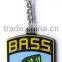 soft PVC keychain, 2D debossed logo, free design key chain keyring