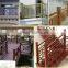wood outdoor railing/fence rail around river