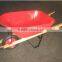 heavy duty wood handle wheelbarrow