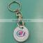 supermarket trolley coin token key ring,suppermarket coin,token coin