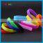 Cheap Colorful Bright colors blank silicone wristband bracelet