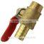 Forged full port brass ball valve with lever handle