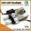 8000LM No fan car LED H16 5202 headlight bulb replacement kit