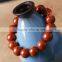 Gemstone bracelet red jasper round beads bracelet jewelry