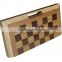 Wooden Chess Board Checkers Chess Game Set