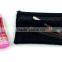 Wholesale custom mesh pencil case with two zippers transparent pen bag