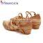 Hot Sale Latin Shoes Double Buckle girls Low Heel Dance Shoes