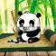 dog mat unilateral animal mat with panda bamboo shaped
