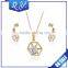 Dubai Gold Jewelry Set Cross Shaped 18K Gold Plated Jewelry Sets Wholesale