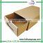Custom logo printed kraft rectangle carton box for shoes