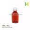 Amber liquid bottle child resistant 4oz