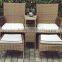 outdoor furniture PE rattan bar chair for 2 people