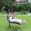 cheap garden PE rattan wicker swing chair in sun loungers
