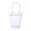 2016 HOT SALE Clear pp flower packing bag / promotion handle bag