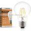 KINGFINE LED 8W DIMMABLE LED Filament Light Bulb A19 LED Edison Bulb ,75W Incandescent Bulb Replacement,E27Medium Bas