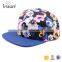 Design Your Own Floral Custom 6 Snap Back Cap Wholesale