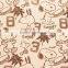 snoopy printed 100 polyester mesh fabric