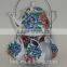 ceramic tea set with metal rack , 13pcs tea/cofee set