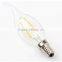 250lm Led Fialment Bulb With Tail Candle Lamp