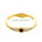 Stainless Steel Crystal Bracelet Carving Roman Numerals Lover Cuff Bangle Wedding Jewelry