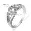 Romantic Wedding Ring Special Shaped Rhinestone Women Engagement Ring