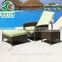 Factory manufacturer direct wholesale cheap outdoor beach rattan sun lounge chair set