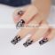 2016 new nail art designs wedding white lace nail wrap Glitter nail sticker BeautySticker