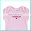 Factory supply girl rompers pink sweetheart baby bodysuits 100% cotton