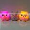 Rubber shark/owl/turtle shaped baby bath light led flashing toy