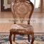 Classic upholstered antique wooden armchairs (NG2878A)