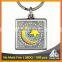 Best selling muslim catholic christian printing silver religious personalized keychain