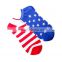 terry ankle american flag socks