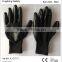 10 gauges nylon knitted working glove with black nitrile coated