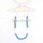 Fashion Jewelry Gray White Blue Round Beads Silicone Teething Necklace - Ombre 'Jesse' For Baby Teether TN081
