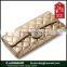 Customize handmade crocodile pattern lady clutch bag genuine cowhide leather wallet/purse