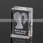 Crystal 3d laser engraving wedding gifts souvenirs