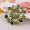 Multi colors Golden Garland Crystal Brooches In Bulk For Wedding Invitation